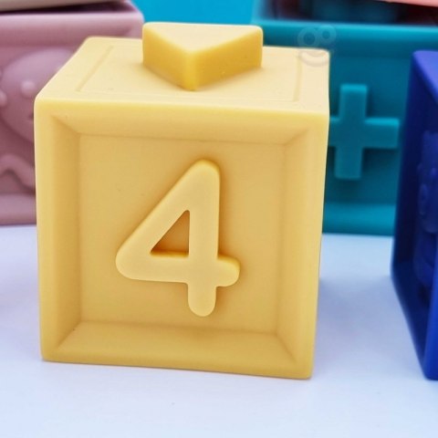 WOOPIE Klocki Sensoryczne Układanka Do Ściskania Dźwięk 12 el.