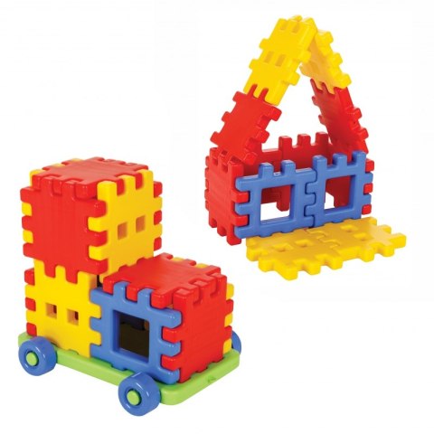 WOOPIE Zestaw Konstrukcyjny Duże Klocki Wafle 13 El.