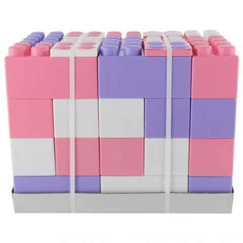 Wader Klocki XXL 45 Elementów + 45 łączników Różowe