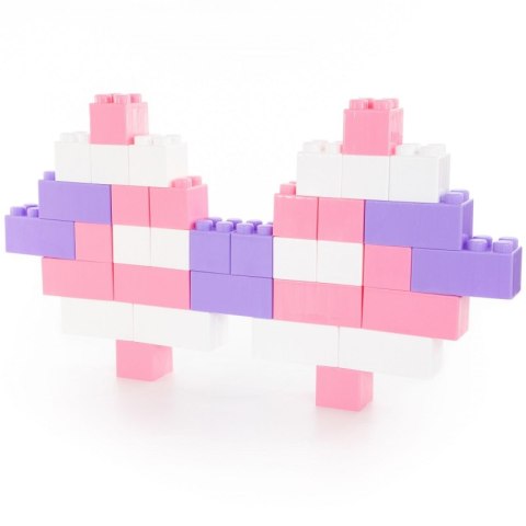 Wader QT Zestaw Klocków Różowe XXL 45 elementy