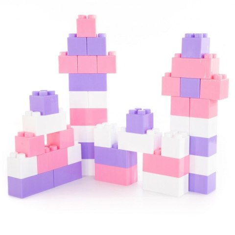 Wader QT Zestaw Klocków Różowe XXL 45 elementy