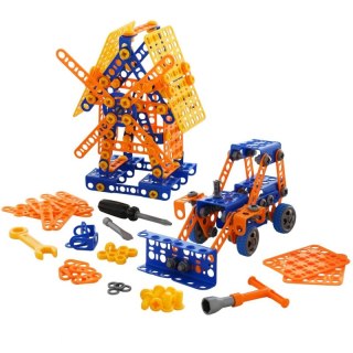 Wader QT Zestaw Narzędzi Młyn Koparka Mały Konstruktor Klocki 330elem