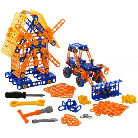 Wader QT Zestaw Narzędzi Młyn Koparka Mały Konstruktor Klocki 330elem
