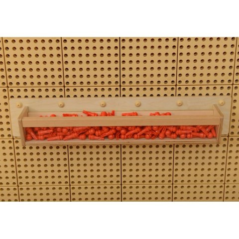 Drewniana Półeczka Przezroczysta Ścianka 80 cm - Masterkidz Tablica Naukowo-Kreatywna STEM