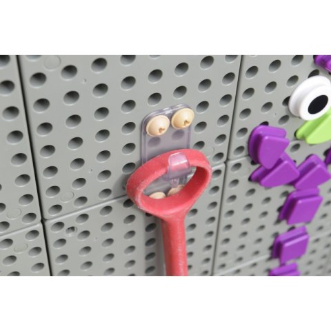 MASTERKIDZ Przezroczysty Haczyk Wieszak Ścienny 6 szt.