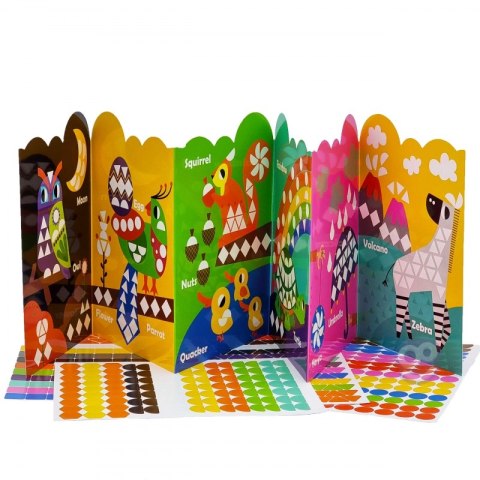 WOOPIE ART&FUN Naklejki Zestaw Kreatywny Wyklejanka Zwierzątka 504 el.