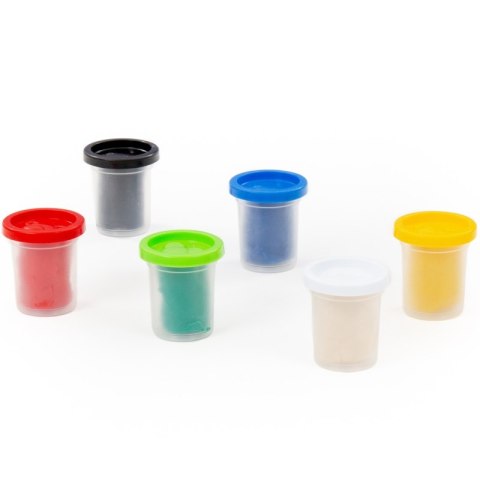 Ciasto-Plastelina Zestaw Dziecięcy Masa Plastyczna z Pieczątkami 6el.