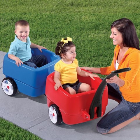 STEP2 Wagoniki Choo Choo Kolorowe 2szt. dla Dzieci + Schowek