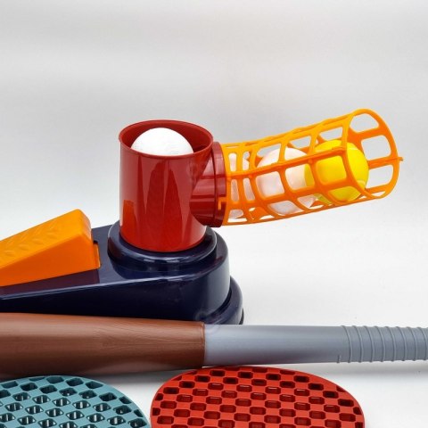 WOOPIE Zestaw Sportowy Baseball + Badminton dla Dzieci + 4 piłki