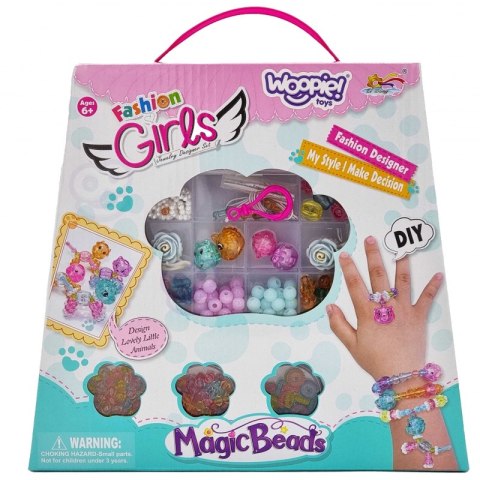 WOOPIE Zestaw do Robienia Biżuteri Bransoletek Wisiorków Pierścionków Kolczyków ze Zwierzątkami