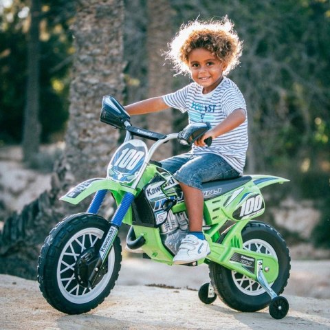 INJUSA Kawasaki Motor Elektryczny Cross 12V + boczne kółka