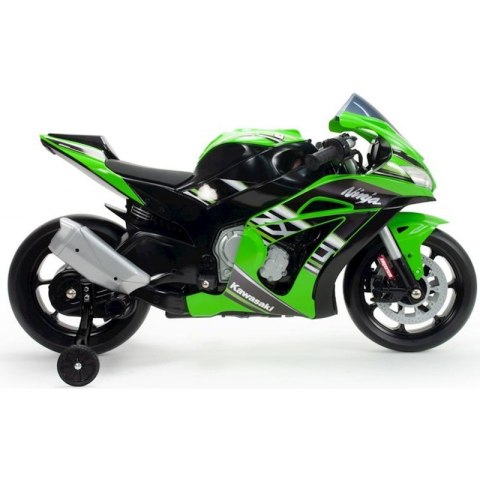 INJUSA Kawasaki Ninja Motor Na Akumulator 12V MP3 Światło Pompowane Koła