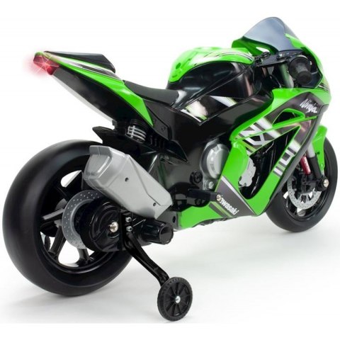 INJUSA Kawasaki Ninja Motor Na Akumulator 12V MP3 Światło Pompowane Koła