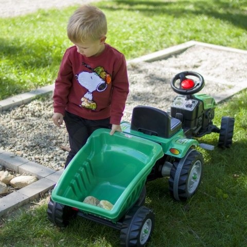 WOOPIE Traktor na Pedały Farmer GoTrac MAXI z Przyczepą Ciche Koła