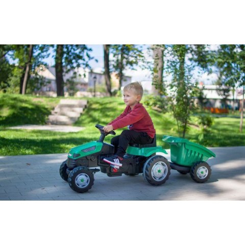 WOOPIE Traktor na Pedały Farmer GoTrac MAXI z Przyczepą Ciche Koła