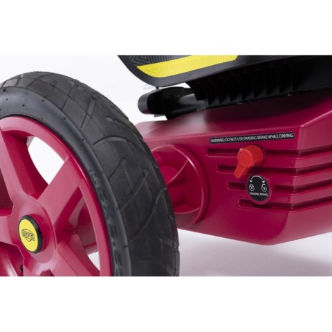 BERG Gokart Rally Pearl Różowy Pompowane koła 4-12 lat do 60 kg