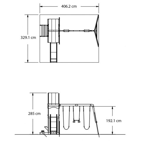 Drewniany Plac zabaw Sunnydale Backyard Discovery