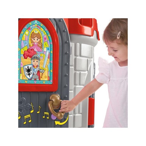 FEBER Domek dla Dzieci Średniowieczny Zamek Dźwięk Otwierane Drzwi Okna