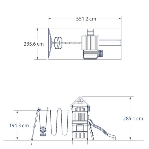 Ogromny Drewniany Plac Zabaw Atlantic Backyard Discovery Step2 + Stolik gratis!