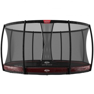 BERG Trampolina Elite InGround 380 cm z Siatką Safety Net Deluxe Czerwona