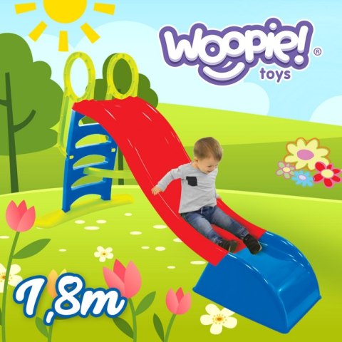 WOOPIE Duża Zjeżdżalnia XXL 180 cm z Natryskiem Wodnym Ślizg Wodny