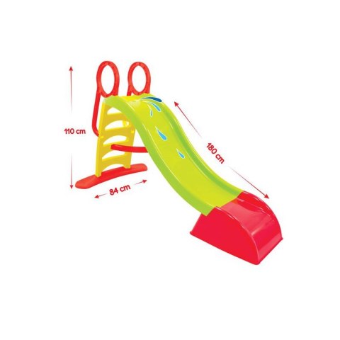 WOOPIE Duża Zjeżdżalnia Sunny 180 cm z Natryskiem Wodnym Ślizg Wodny