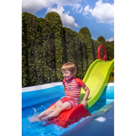 WOOPIE Duża Zjeżdżalnia Sunny 180 cm z Natryskiem Wodnym Ślizg Wodny