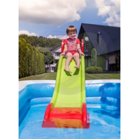 WOOPIE Duża Zjeżdżalnia Sunny 180 cm z Natryskiem Wodnym Ślizg Wodny