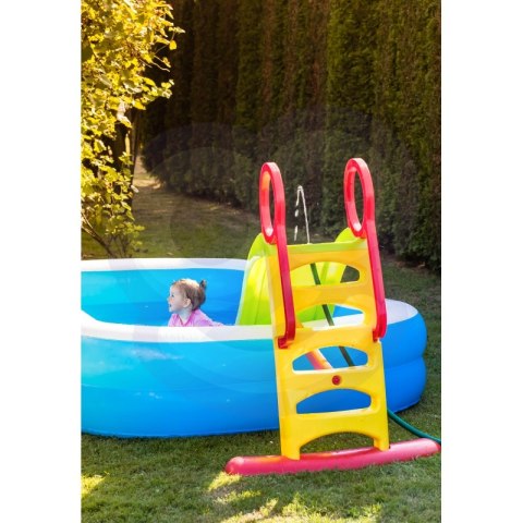 WOOPIE Duża Zjeżdżalnia Sunny 180 cm z Natryskiem Wodnym Ślizg Wodny