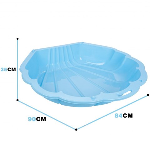 WOOPIE Piaskownica Basen Muszelka Niebieska 3w1 Suchy Basen 1 szt.