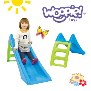 WOOPIE Zjeżdżalnia Ogrodowa dla Dzieci ze Ślizgiem Wodnym Fun Slide 116 cm Zielona