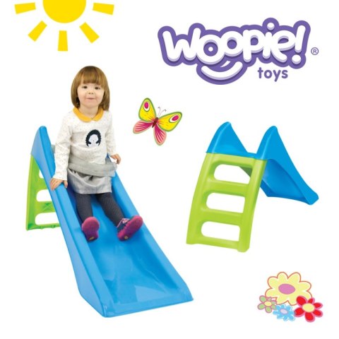 WOOPIE Zjeżdżalnia Ogrodowa dla Dzieci ze Ślizgiem Wodnym Fun Slide 116 cm Zielona