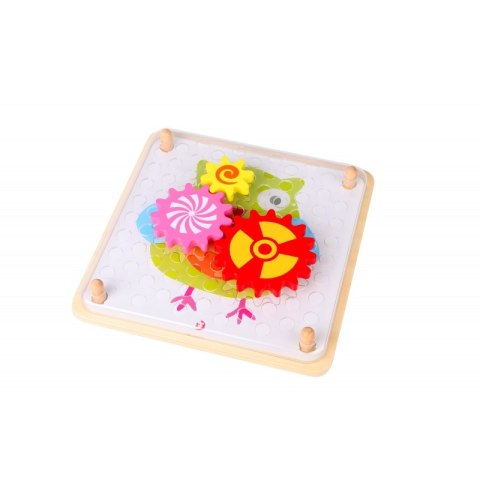 CLASSIC WORLD Układanka Gra Logiczna Ruchome Klocki Koła Zębate