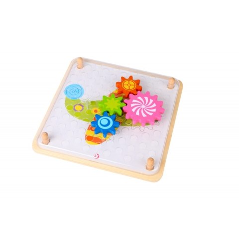 CLASSIC WORLD Układanka Gra Logiczna Ruchome Klocki Koła Zębate