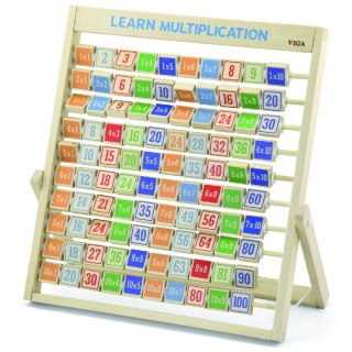 Drewniana Tabliczka Mnożenia Nauka Matematyki Viga Toys