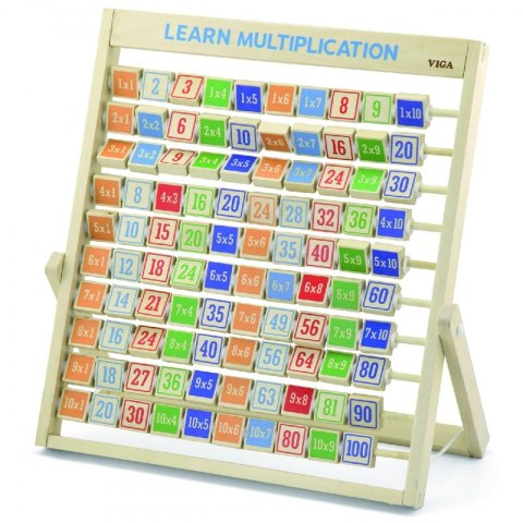 Drewniana Tabliczka Mnożenia Nauka Matematyki Viga Toys
