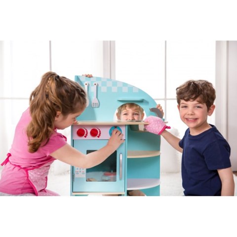 Kuchnia Dla Dzieci Drewniana Niebieska Classic World