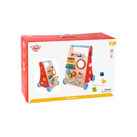 TOOKY TOY Wielofunkcyjny Chodzik Pchacz Panel Edukacyjny Dla Dzieci