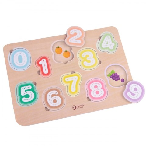 Układanka Cyferki Nauka Cyferek i Liczenia Classic World