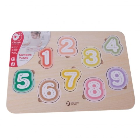 Układanka Cyferki Nauka Cyferek i Liczenia Classic World
