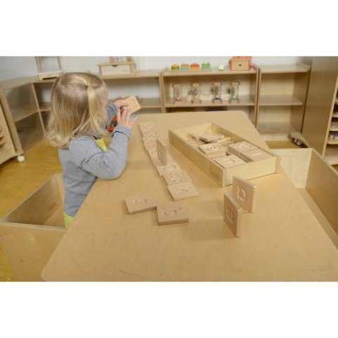 Zabawka Sensoryczna Rozpoznaj Dotykiem Literki Cyfry Kształty Masterkidz