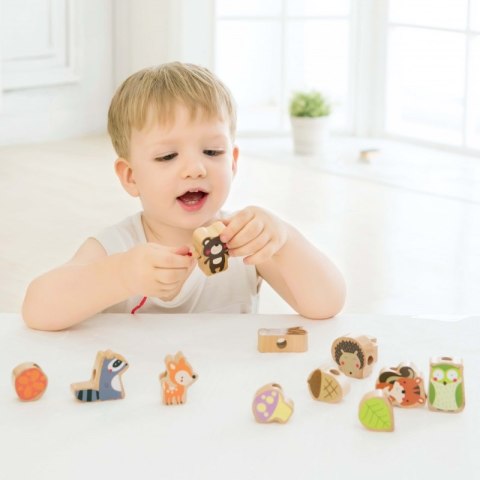 CLASSIC WORLD Korale do Nawlekania Zwięrzęta Leśne12 el.