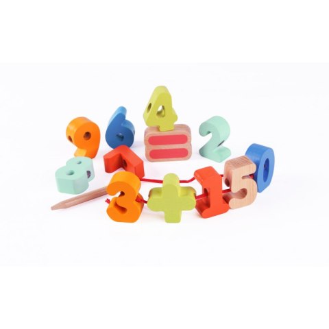 Classic World Cyferki Do Nawlekania Koraliki Drewniane