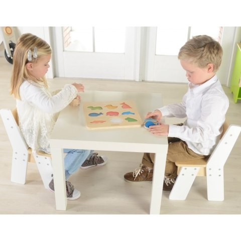 Drewniany Sorter Kształtów Masterkidz Kolorowe Zwierzątka