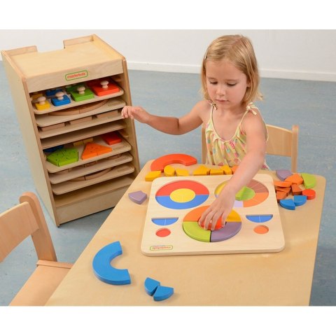 Edukacyjne Puzzle Drewniane Masterkidz Kolorowe Układanka