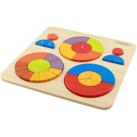 Edukacyjne Puzzle Drewniane Masterkidz Kolorowe Układanka