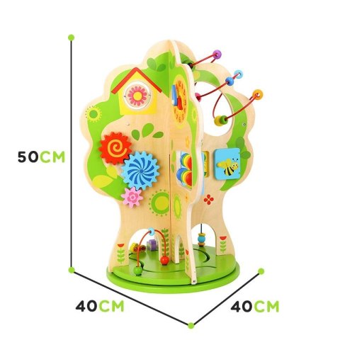 TOOKY TOY Duża Zabawka Edukacyjna Activity Tree Wielofunkcyjne Drzewo