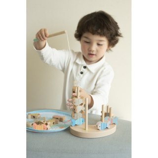 CLASSIC WORLD Drewniana Gra Łowienie Rybek Zestaw 2 Wędki 24 el.