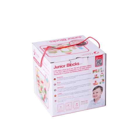 CLASSIC WORLD Drewniane Klocki Dla Dzieci 50 el.