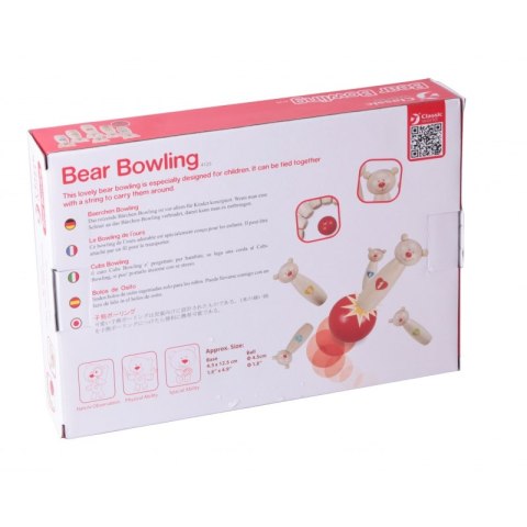 CLASSIC WORLD Drewniane Kręgle Misie